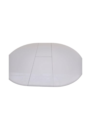 Masa Baba Ayak Ihlamur Ağacı  MDF Tabla, Parlak Krem Lake Boya 110 cm İtinalı paket kergo El Yapım