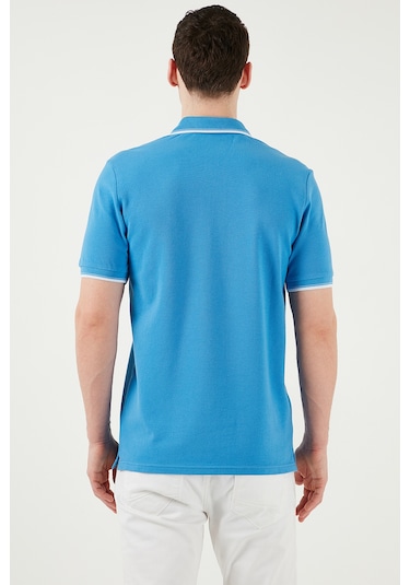 Buratti Pamuklu Slim Fit Şerit Detaylı Düğmeli Polo Yaka 4'Lü Paket Erkek T Shirt 5902118S4 Antrasit-Haki-Koyu Mavi-Vizon