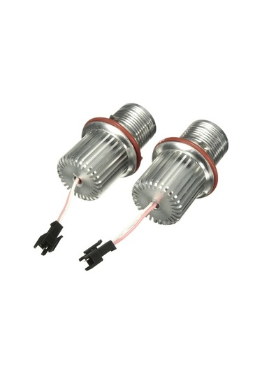Moly Bmw E87 E39 E53 X5 X3 M5 M6 İçin 20w Led Melek Gözü Ampülü, 6500k Beyaz, P&play, Hata Yok, 2 Adet Set Gümüş Gümüş