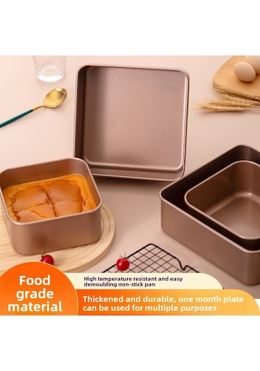 Wezone 6 İnç Profesyonel Derin Kenar Non-stick Kek Kalıbı - Pasta, Ekmek Pişirme Aleti, Dayanıklı Malzeme, Kolay Temizleme, Mükemmel Şekil Koruma Diğer