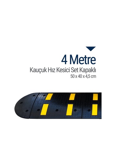 Kauçuk Hız Kesici Set Kapaklı. Yol Kasisi 4 M N11.177