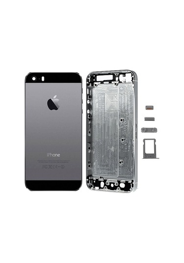 İphone 5S Kasa Kapak Dolu - Siyah