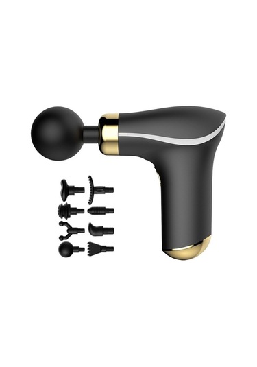 8 Değiştirilebilir Başlıklı Kompakt Güçlü Masaj, Derin Doku Kas Rahatlaması Için Kablosuz Ve Şarj Edilebilir Masaj Cihazı Kh-325 Oyn8xa Çok Renkli