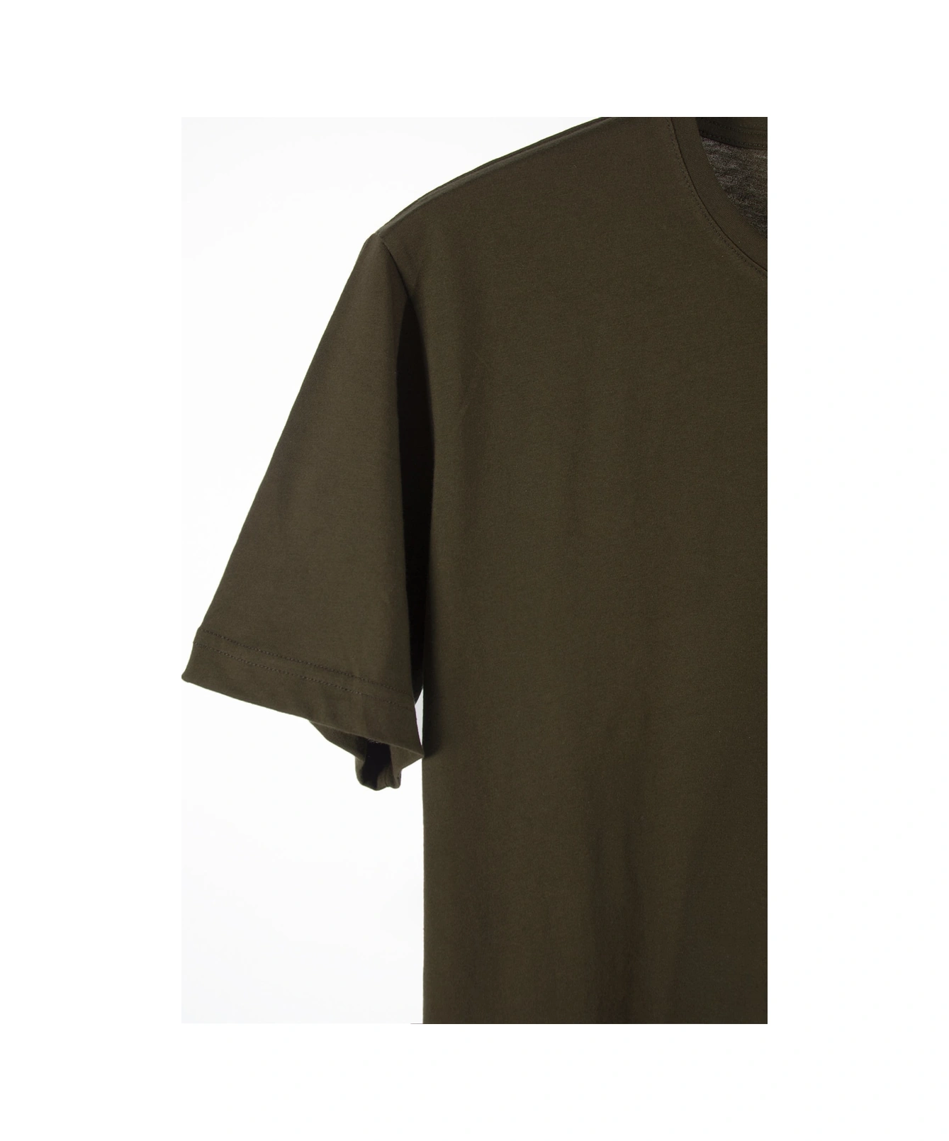 Veaven Unisex Haki Bisiklet Yaka Basic Oversize T-shirt Haki