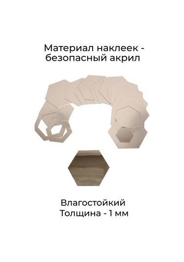 Dommarket Ayna Duvar Çıkartması İç Mekan Petekli 40 Adet 458283794 Gri