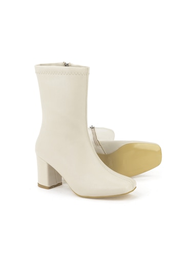 Ziya, Kadın Topuklu Bot 1531044z4007 Bej 1531044z4007 340 Bej