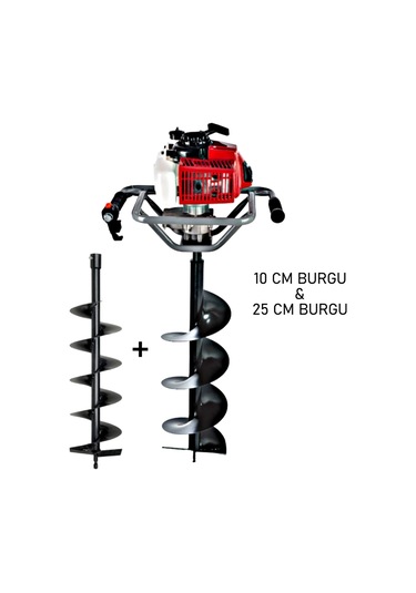 Ablacks C-52 Toprak Burgu Makinesi 10 - 25 CM Çift Burgulu