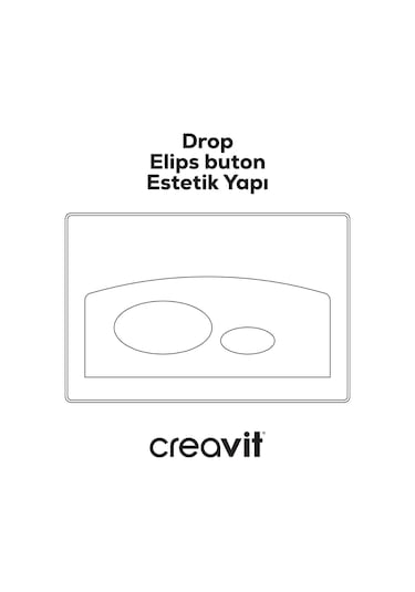 Creavit Drop Mat Gri Boyalı Kumanda Paneli  GP2002.00 Gri