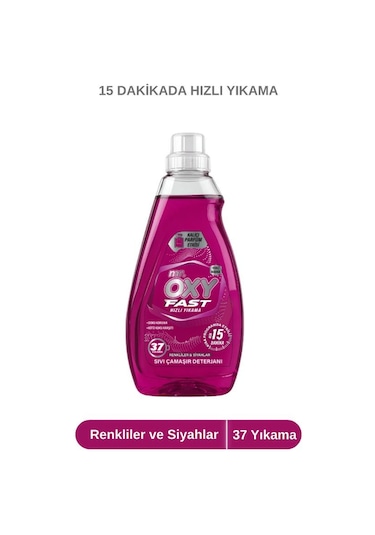 Mr.oxy Fast Hızlı Yıkama Sıvı Çamaşır Deterjanı Renkliler&siyahlar