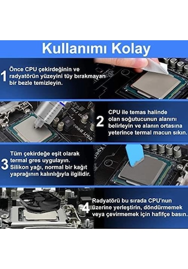 Hy510 Termal Macun Cpu Işlemci Soğutucu 30Gr 1.93W/M.K