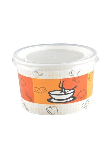 Cuppa Karton Çorba Kasesi Kapaklı 16 Oz 25 Adet 25 Adet