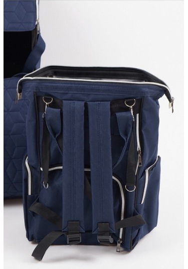 Bebek Taşıma Seti Portbebe & Anne Bebek Bakım Çantası Lacivert