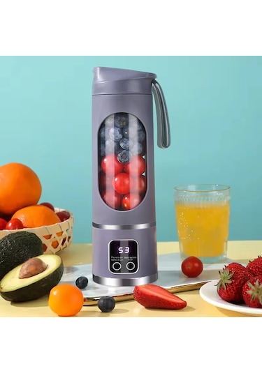 Powermaster PM-25965 Taşınabilir Dijital Ekranlı Meyve Sıkacağı Blender