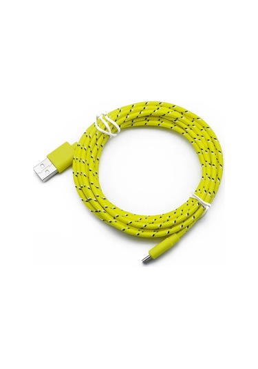 Mikro Usb Kablosu 2.4a Hızlı Şarj Cep Telefonu Şarj Tarih Kablosu Samsung Uyumlu Yellow Micro Usb 2m Diğer
