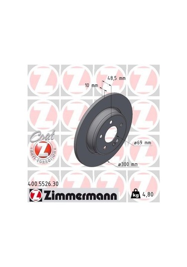 Zımmermann 400.5526.30 - Fren Dıskı Arka Mercedes C-class W205 S