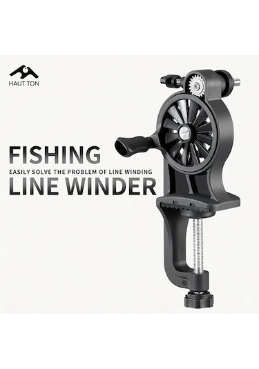 Xuweiwei Haut Ton Siyah 1 Adet Kolay Kullanımlı Taşınabilir Olta Makarası Sarıcı Hızlı Pratik İplik Sarımı Balıkçılık Aksesuarı