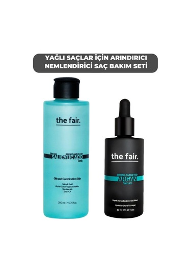 The Fair Yağlı Saçlar İçin Arındırıcı Nemlendirici Saç Bakım Seti