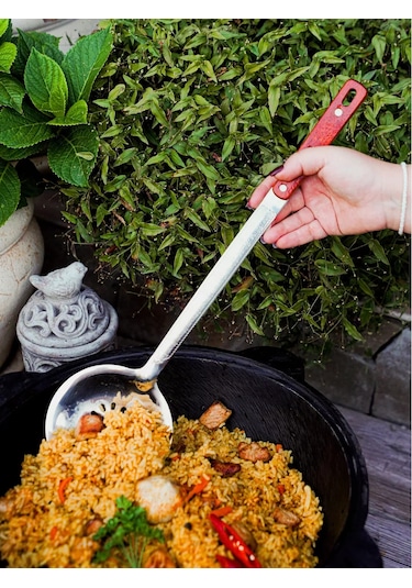 Topichome Paslanmaz Çelikten Dübel Kazanı İçin Düz Kepçe 169754837