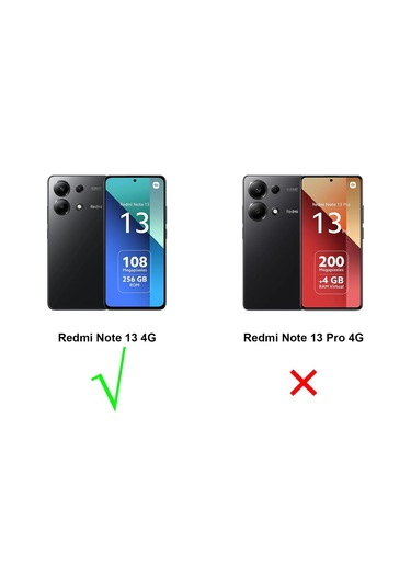 Xiaomi Redmi Note 13 4g Kılıf Kamera Koruma Sürgülü Antishock Magnetic Yüzüklü Standlı Kapak