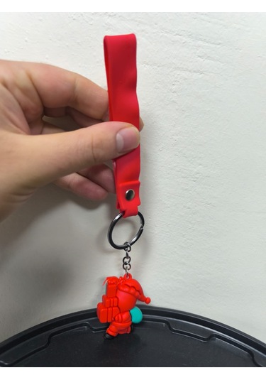 Yılbaşı Temalı Anahtarlık Yeni Yıla Özel Sevimli Ve Anlamlı Hediye Gümüş - Kırmızı