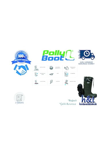 Polly Boot Galaxy Vega O4 Boğazlı Çelik Burunsuz İş Çizmesi