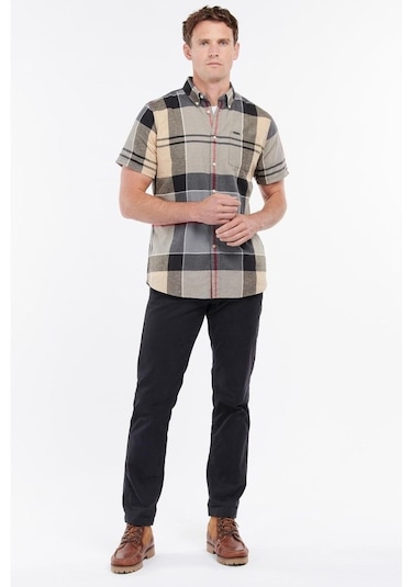 Barbour Douglas S/S Tailored Gömlek Tn31 Dress Tartan Kırmızı - Sarı - Siyah