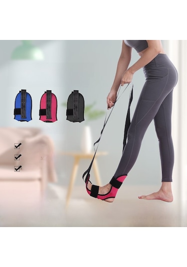 Qingmipy Siyah Rehabilitasyon Bantı: Ayak Bileği Düzeltme, Tendon Geliştirme, Felç Ve Yoga Esneklik Egzersizleri İçin Egzersiz Aleti