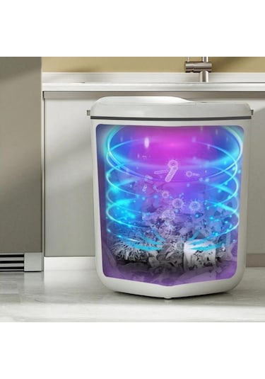 Akıllı Teknolojik Antibakteriyel Sensörlü Çöp Kovası 20 Litre Beyaz