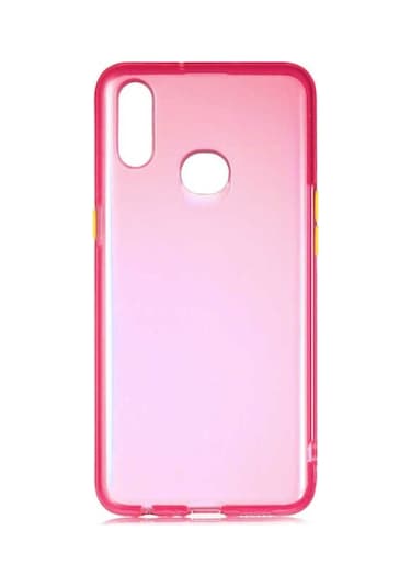 Samsung Uyumlu Galaxy A10s Kılıf Zore Bistro Kapak Pembe