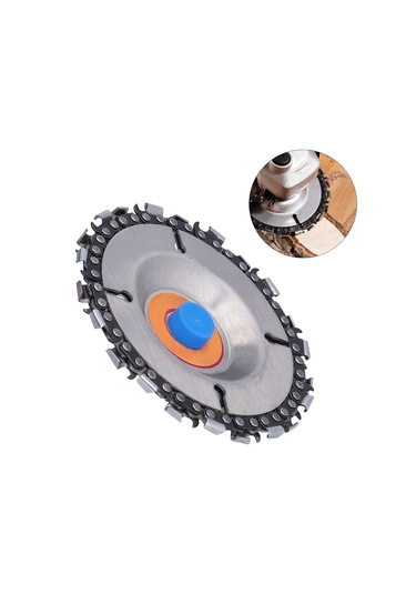 Maiyame Stahl Çelik Zincir Diski 4 İnç 22 Dişli, Açı Taşlama Aksesuarı, 14000 Devir/dakika, Ahşap Oyma Ve Parlaklaştırma İçin