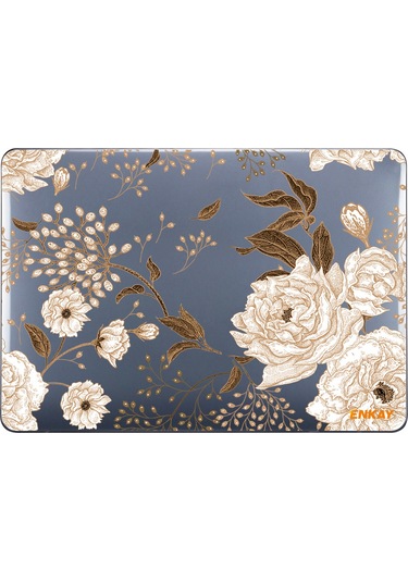 Macbook Pro 13" A1706 /A1708 /A1989 /A2159 Koruyucu Laptop Kılıfı Altın Şakayık