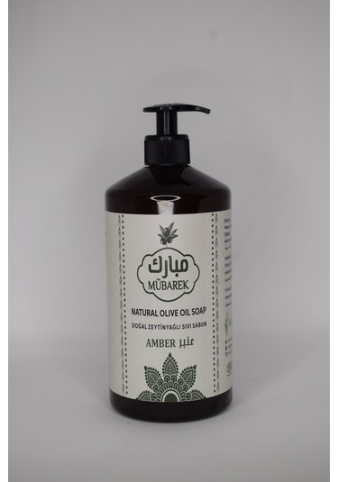 Doğal Amber Kokulu Zeytinyağlı Sıvı Sabunu 1l