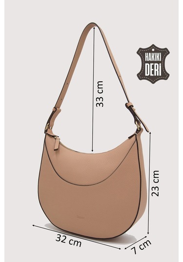 Hakiki Deri Pudra Omuz Çantası Pudra Smr9416 Pudra