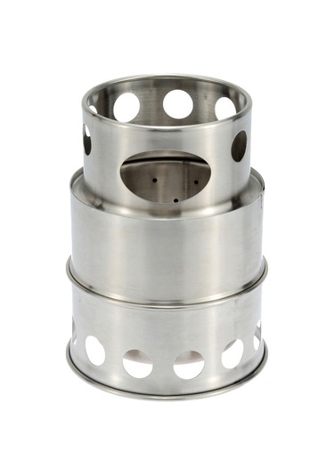 Geeksen Kamp İçin Taşınabilir Ahşap Ocağı - Çelik Yapısı, Kolay Kurulum, Mutfak İçin Delikli Tasarım, Siyah Ağ Çantası İle Taşınabilir Çok Renkli