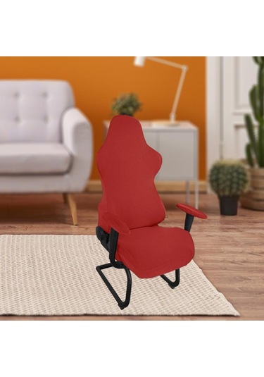 Suntek Dönen Sandalye Uzanmış Yarış Oyun Koltuğu Için Kırmızı