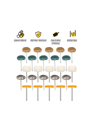 Geeksen 25 Parçalı Elektrikli Taşlama Aksesuar Seti - Cilalama, Kesme Ve Temizleme İçin Komple Ekipman