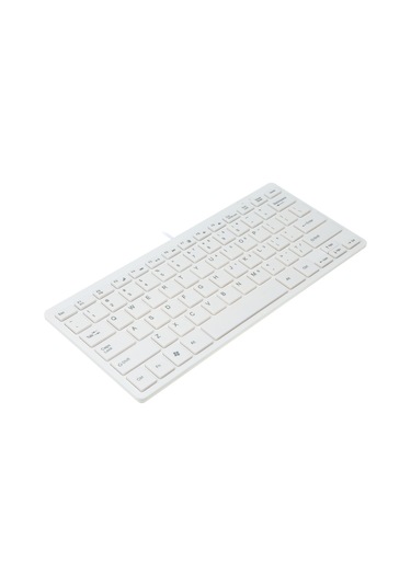 Yuntech01 Küçük Usb Kablolu Klavye K-1000 Beyaz - 78 Tuşlu, Ergonomik Tasarım, 130 Cm Uzun Kablolu, Taşınabilir Ve Dayanıklı