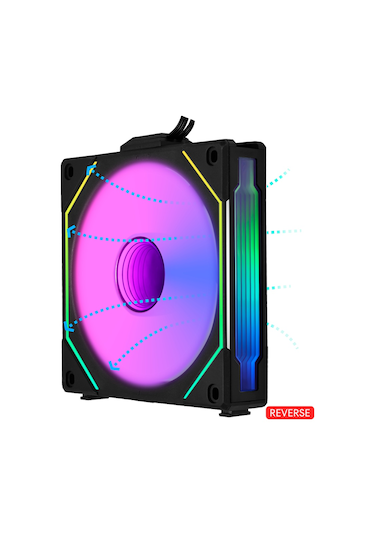 Lian Li Reverse Unı Fan Sl-ınfınıty 3x120mm Siyah Kasa Fanı Azaz0llı0124