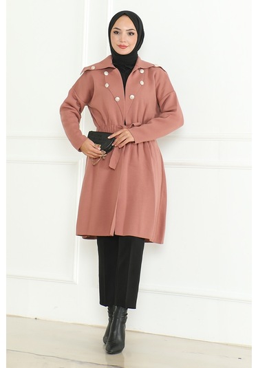 Beylem Beli Lastikli Triko Kap 1193 - Gül Kurusu Gülkurusu