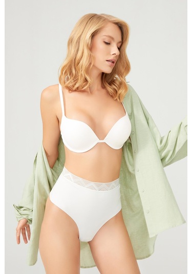 Lol Up Push Up Balenli Krem Sütyen Krem