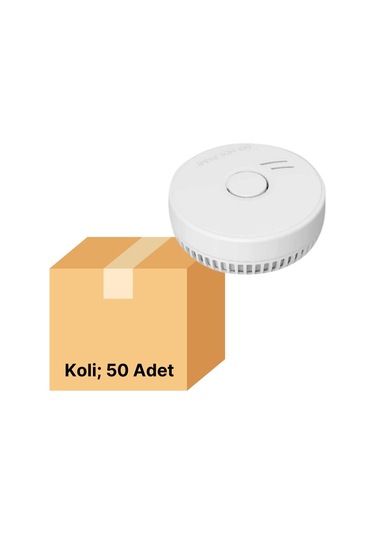 K2 Pilli Duman Dedektörü 85 Desibel 50 Adet Koli Ksd001