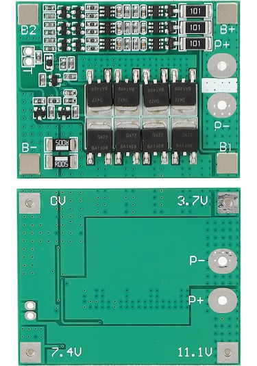 Lemestar 12v 40a Lityum Pil Koruma Kartı 3 Seri, Dengeleme Fonksiyonu, Hızlı Soğutma, Aşırı Şarj-kuruş-koruma