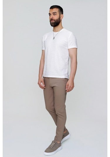 P 1071 Slim Fit Vizon Spor Pantolon Vizon