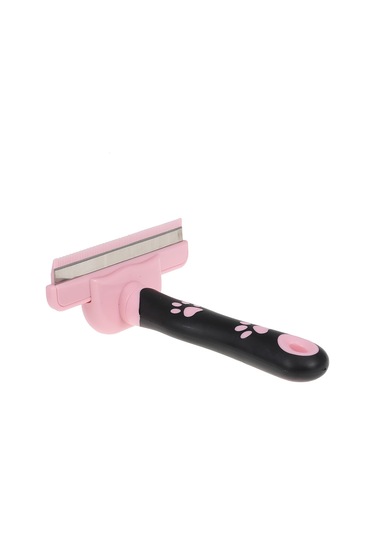 Vkemall Pembe Kedi Tüy Tarzı - Tangle Ve Dökülen Tüyü Kaldıran, Kuru Alt Tüyü Temizleyen, Deri Masajı Veren Ergonomik Kedi Bakımı Aleti