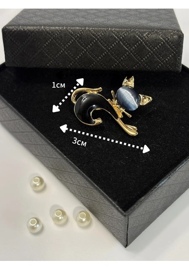 Ollıshop Broş Kedi 259551549 Siyah