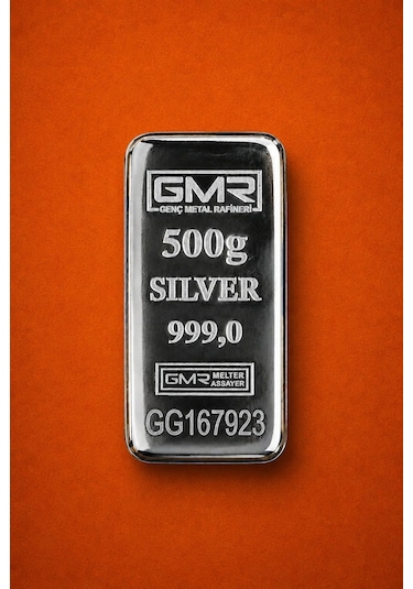 Gmr 500 Gram Külçe Gümüş
