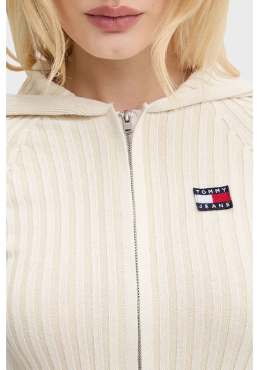 Tommy Jeans Bayan Sweat Dw0dw20974 Ybl Beyaz Beyaz