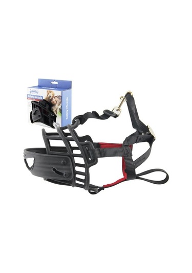 Pawise Ayarlanabilir Plastik Köpek Ağızlığı 30 CM L Siyah