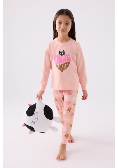 Rolypoly Kız Çocuk Pembe Pijama Takımı Rp3465-c-v1 Pembe