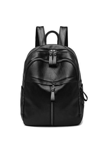 Lichen Yüksek Kaliteli Gençlik Pu Deri Gençlere Yönelik Sırt Siyah